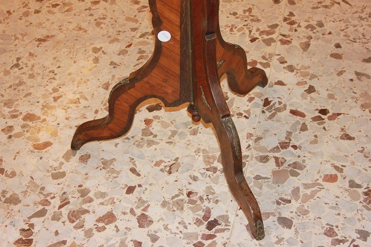 Table Basse à Voile Française De Style Louis XV Avec Incrustations Et Bronzes, Datant Des Année-photo-1