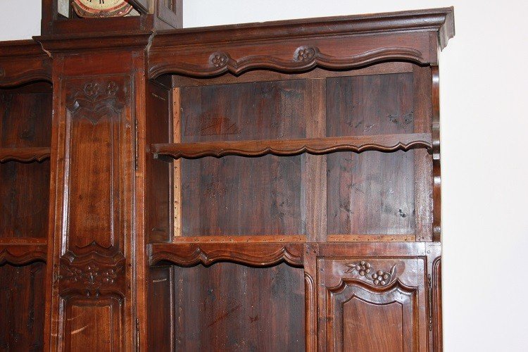 Large French Double-body Sideboard, From The Second Half Of The 1800s, Provençal Style In Oak-photo-3