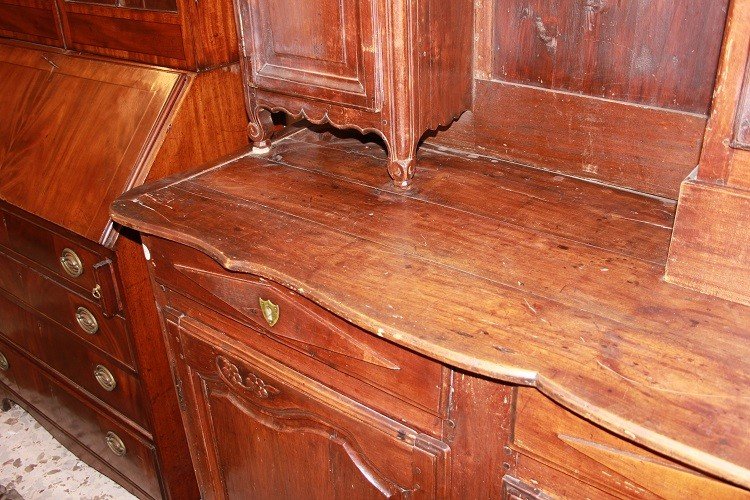 Large French Double-body Sideboard, From The Second Half Of The 1800s, Provençal Style In Oak-photo-5