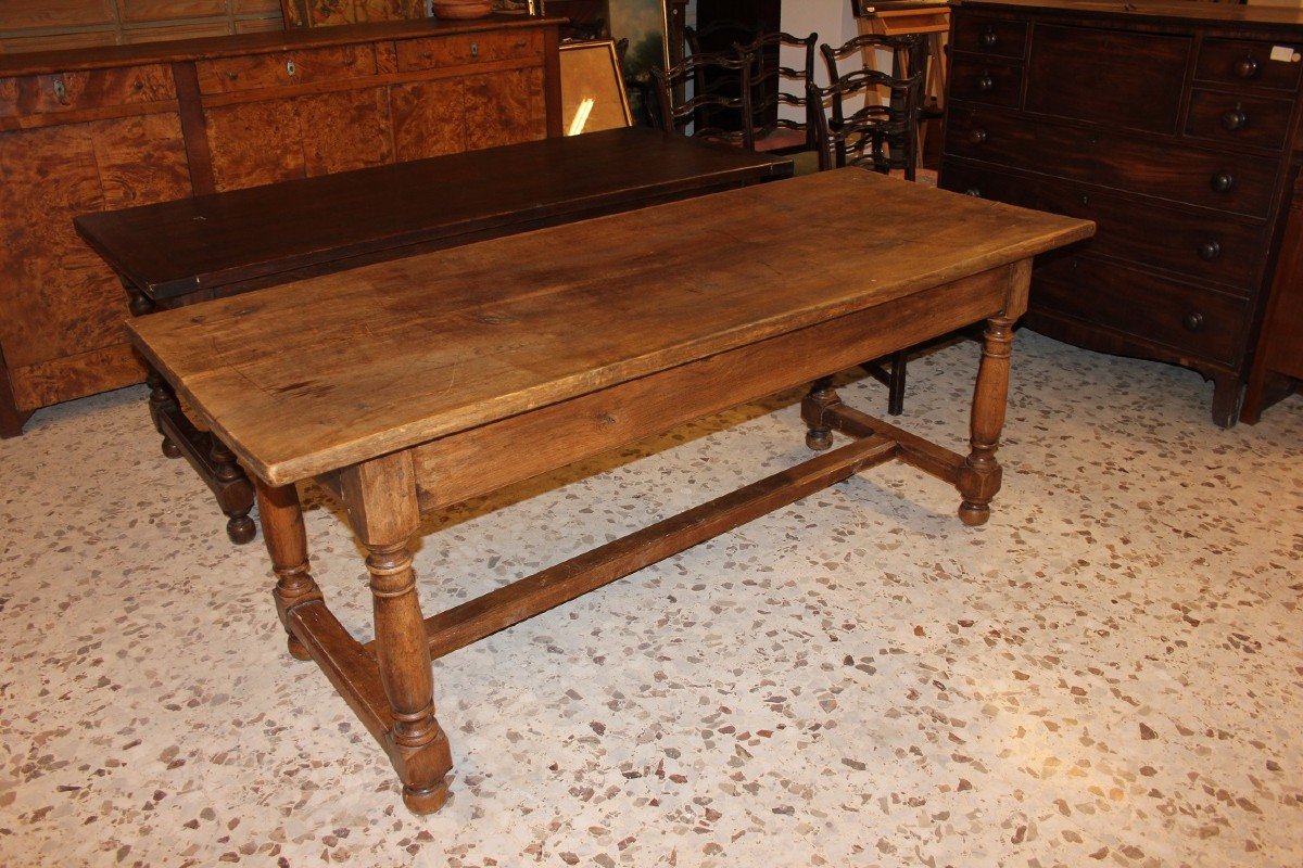 French Rectangular Rustic Table From The 1800s