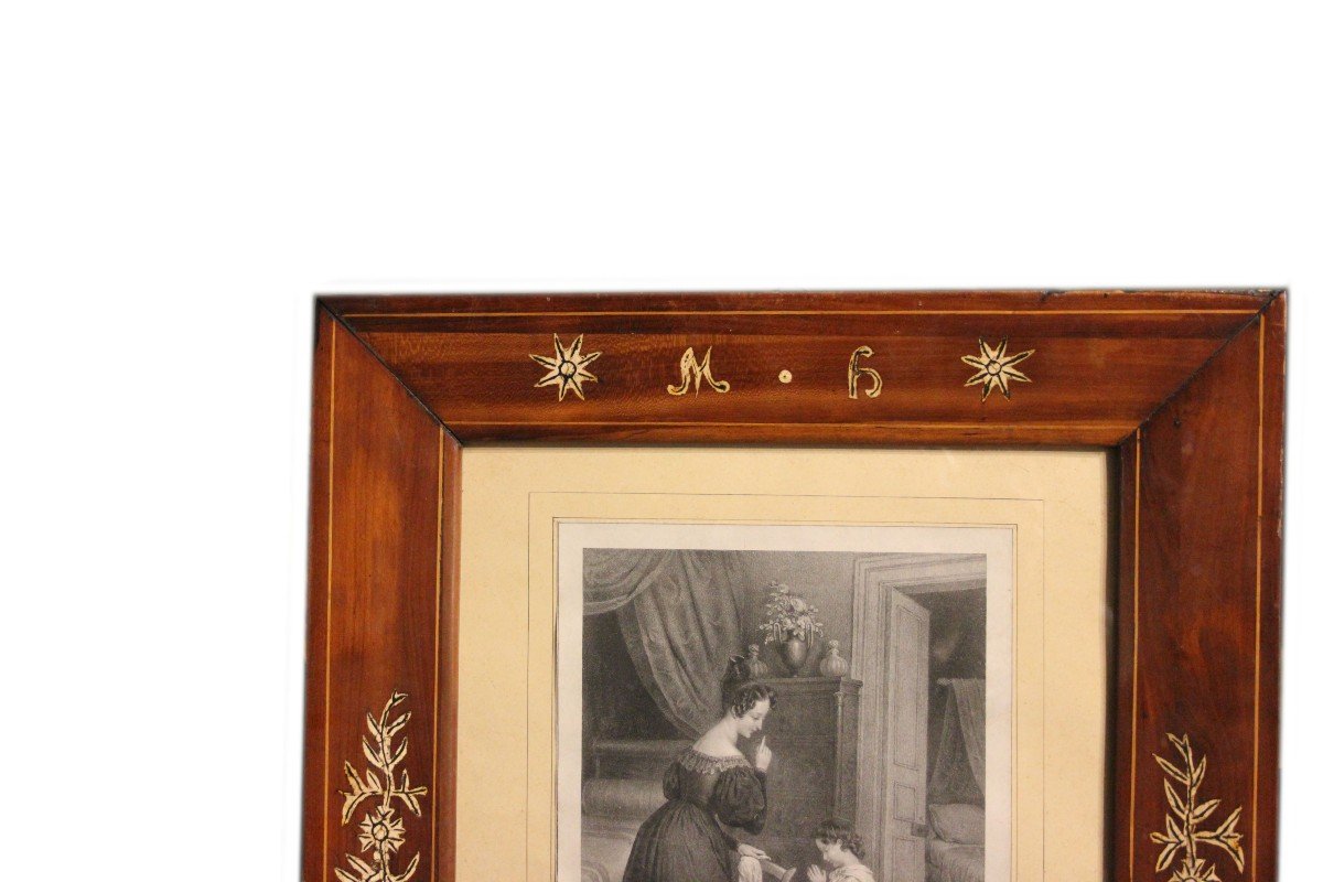 Pair Of Late 1800s French Engravings Depicting Characters And Interior Scenes-photo-2