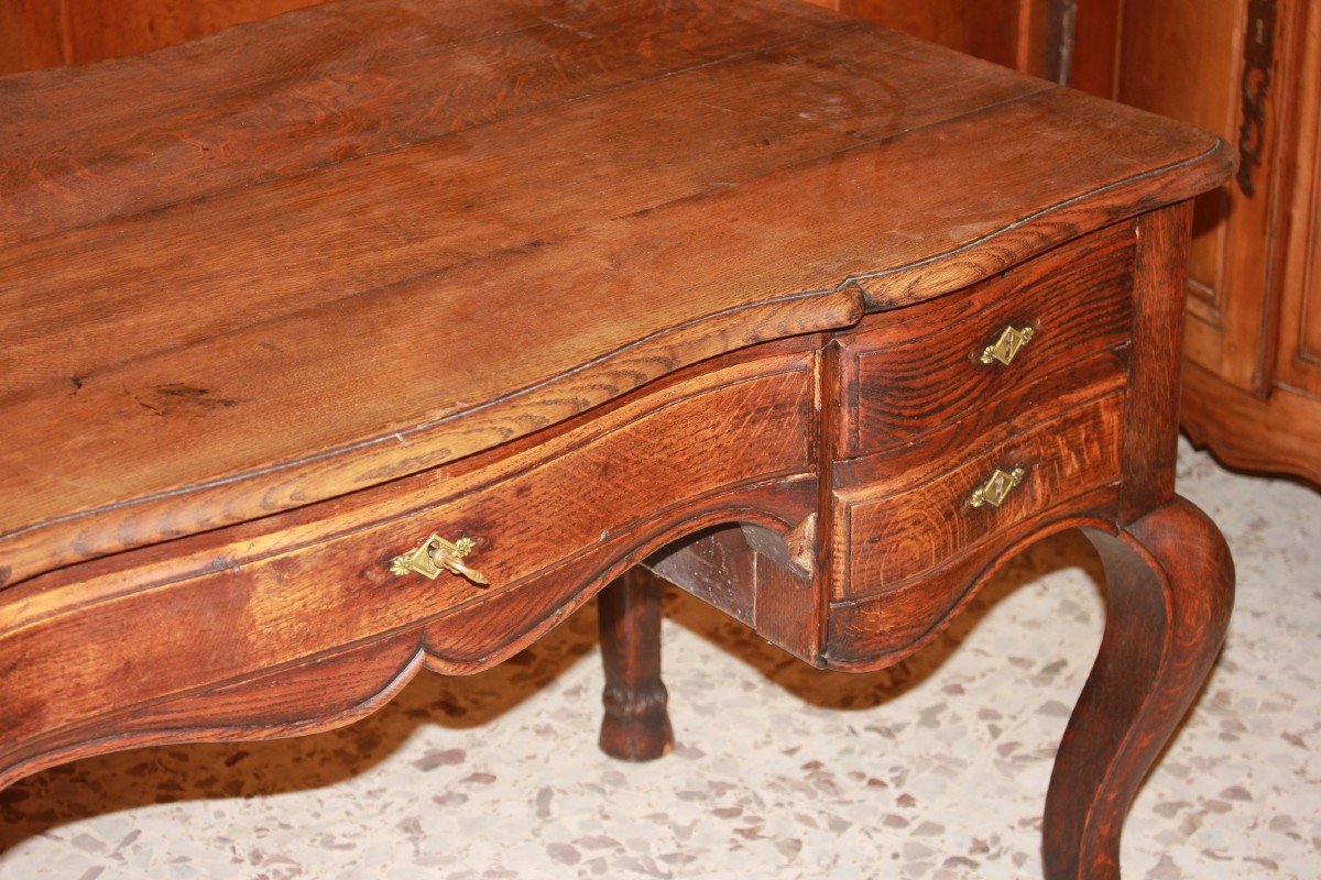 19th Century Provençal Desk In Oak-photo-2