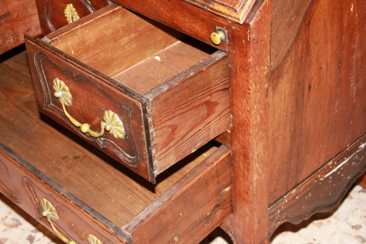 18th Century Provençal Walnut Bureau Writing Desk-photo-3