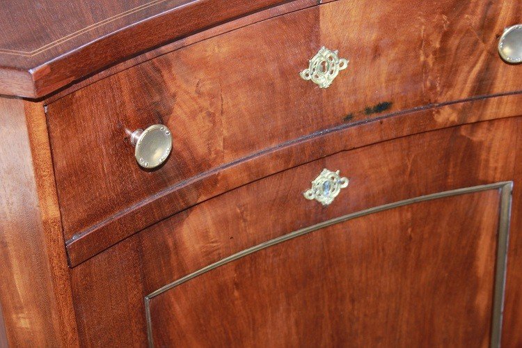 Beautiful French Sideboard From The First Half Of The 1800s, Charles X Style, In Mahogany Wood.-photo-4