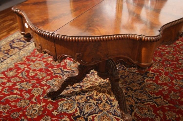 Table Autrichienne De Style Louis-philippe En Acajou, Datant Du Milieu Du XIXe Siècle-photo-3