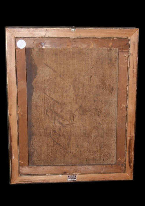 Huile Sur Toile Allemande Du XVIIe Siècle Représentant Une Leçon De Musique-photo-1