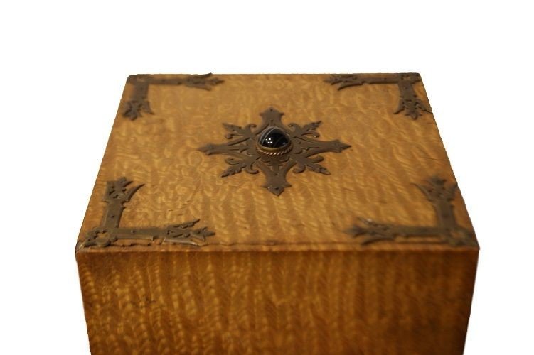 Liqueur Cellars French Liquor Box From The Mid 1800s In Cedar Briar-photo-2