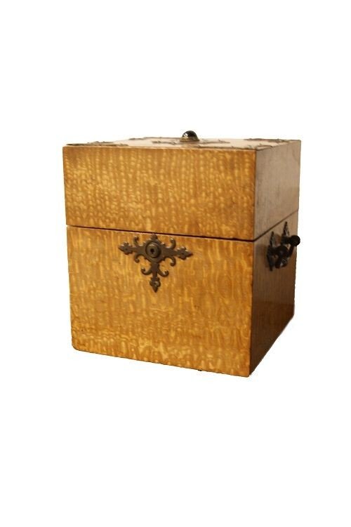 Liqueur Cellars French Liquor Box From The Mid 1800s In Cedar Briar-photo-3