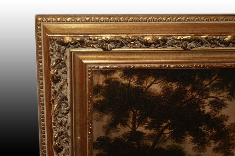  Huile Sur Toile Allégorie De l'Amour De 1700-photo-4