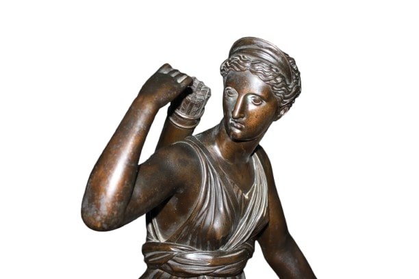 19th Century French Sculpture Of Diana The Huntress – Mid 1800s-photo-2