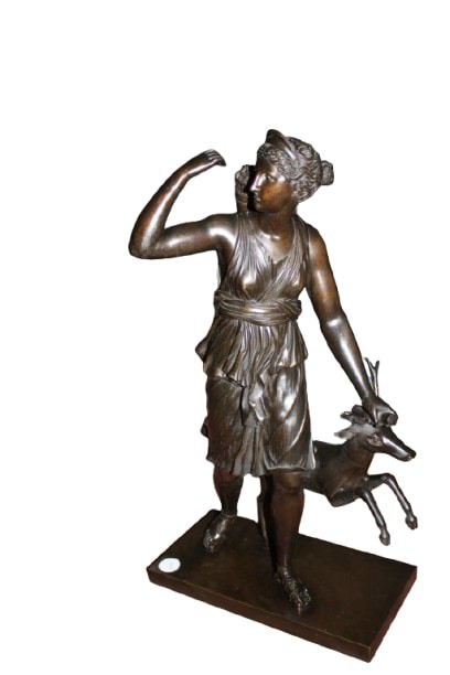 19th Century French Sculpture Of Diana The Huntress – Mid 1800s
