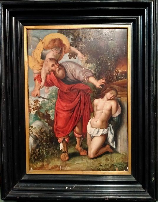 Majestic Italian Oil On Panel, Unique And Original Work, Dating Back To The End Of 1500