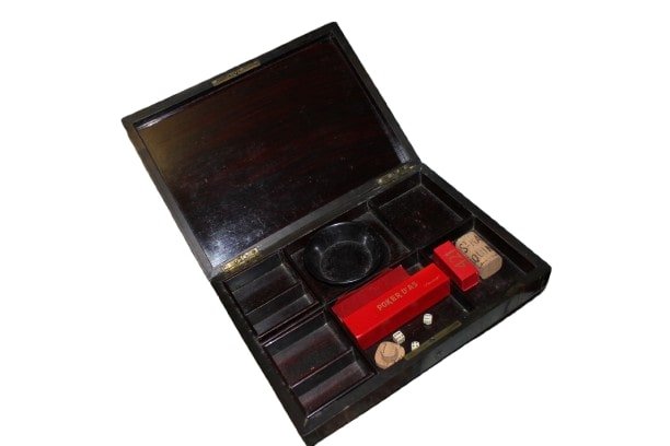 Boîte De Jeu Française Style Boulle Pour Dés Et Cartes – XIXe Siècle-photo-3