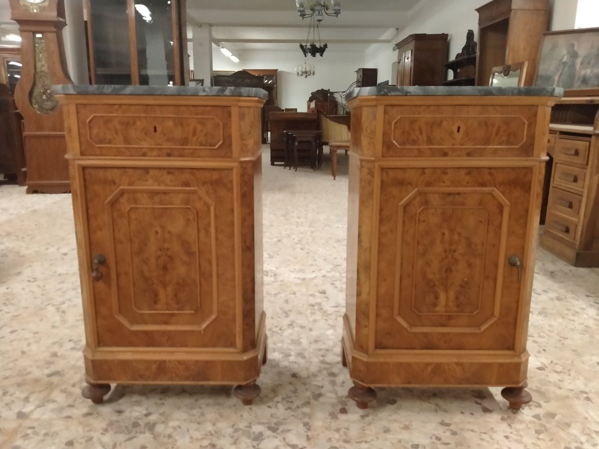 Chevet Anciens Italienne En Bruyère d'Orme-photo-2