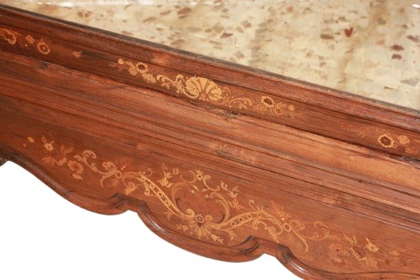 Armoire Française Du XIXe Siècle – Style Louis XV En Palissandre Marqueté-photo-4