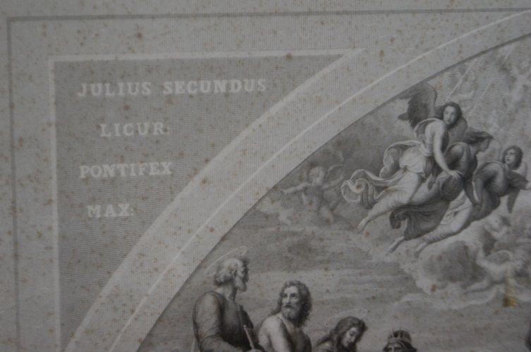 French Print From The Second Half Of 1800 Representing "the Last Judgment". The Main Concept Of-photo-3