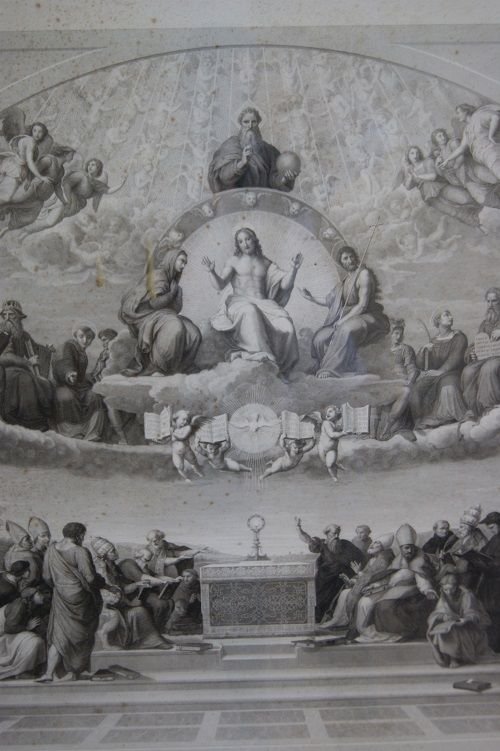 French Print From The Second Half Of 1800 Representing "the Last Judgment". The Main Concept Of-photo-3