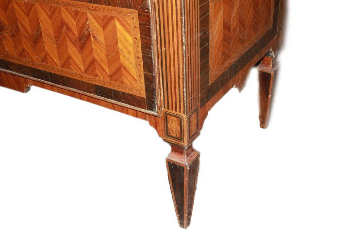 Magnificent Italian Piedmontese Chest Of Drawers From The Second Half Of The 1700s In Louis XVI-photo-1