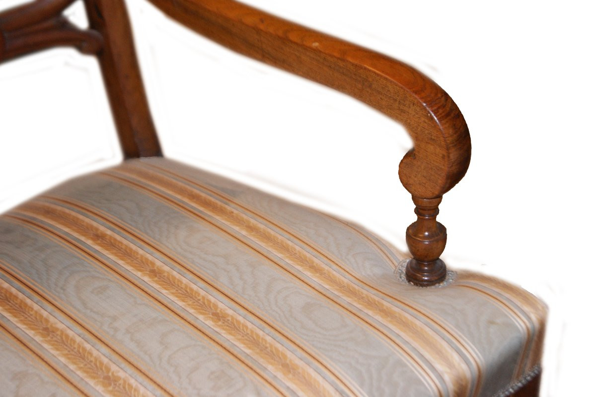 Set Of 4 Northern European Armchairs From The Second Half Of The 19th Century, In The Biedermei-photo-4
