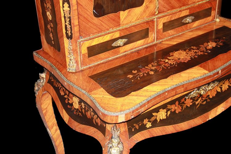 French Credenza Cabinet From The First Half Of The 1800s, Louis XV Style, Crafted In Rosewood -photo-4