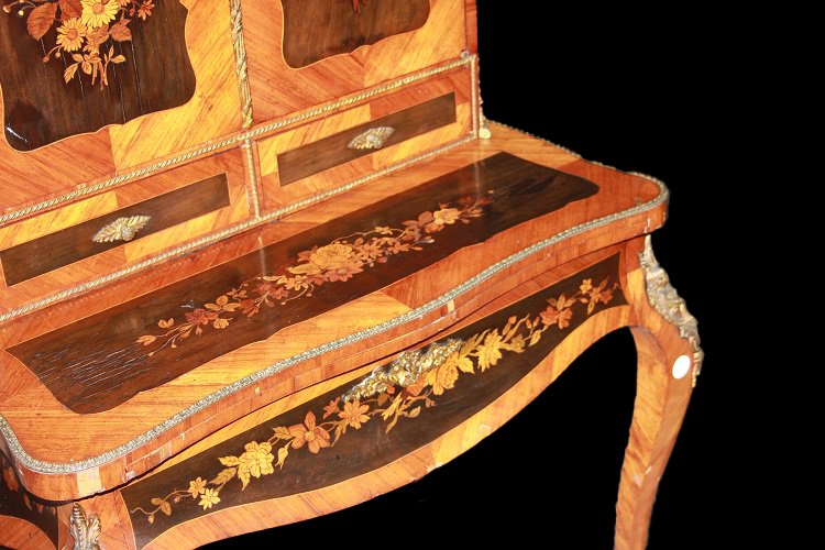 French Credenza Cabinet From The First Half Of The 1800s, Louis XV Style, Crafted In Rosewood -photo-1