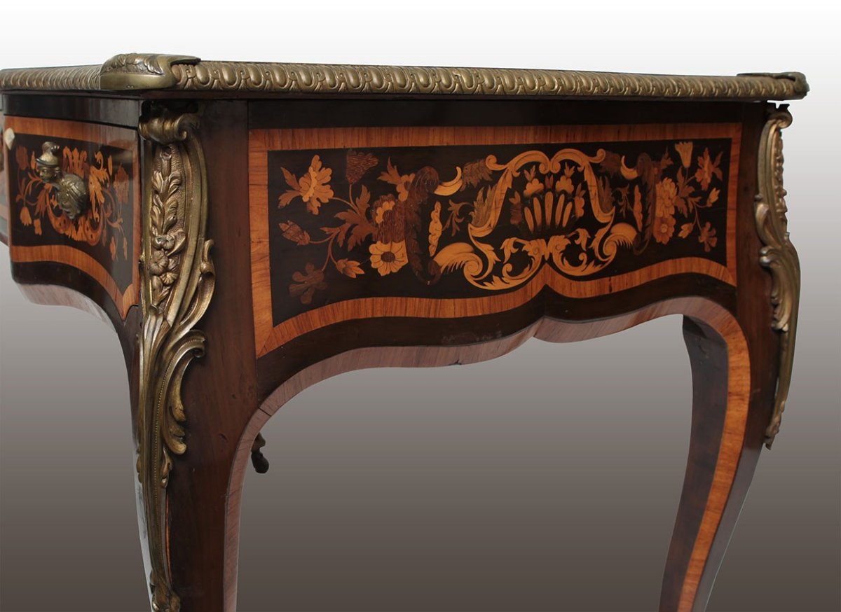 French Secretary From The First Half Of The 19th Century In Rosewood, Rosewood, Violet Wood, An-photo-3