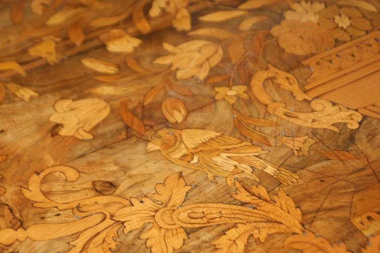 Rectangular Coffee Table, Dutch From The Late 1700s, In Walnut. It Has 1 Drawer Under The Top, -photo-1