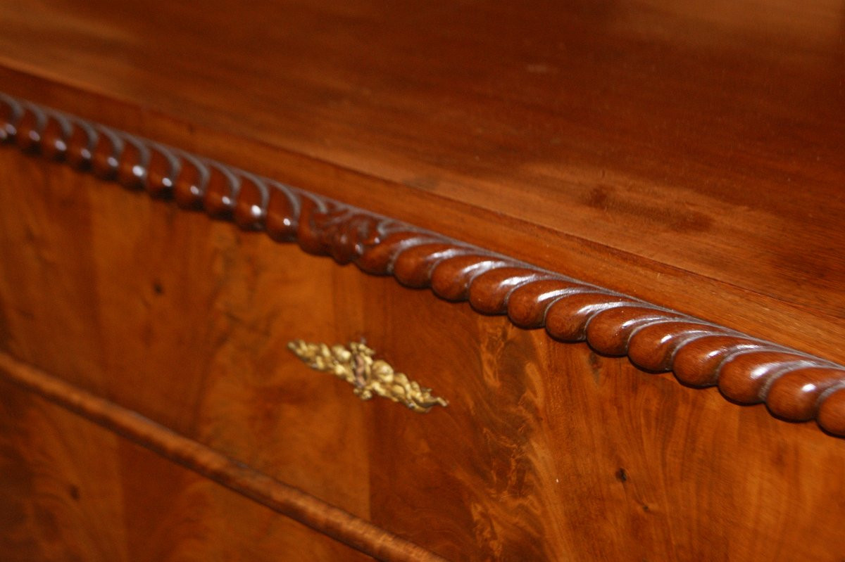 Commode De Style Biedermeier d'Europe Du Nord Datant Des Années 1800 En Bois d'Acajou -photo-3