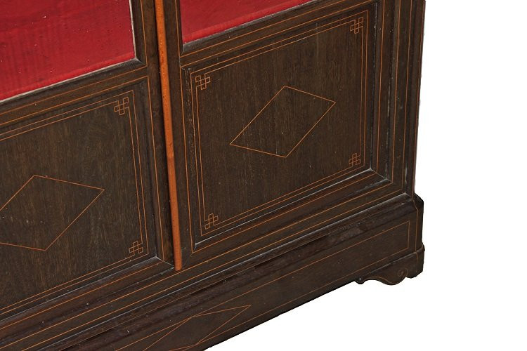 French Bookcase Display Cabinet From The Second Half Of The 1800s, In Carlo X Style-photo-3