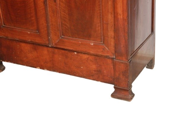 Armoire française Louis Philippe en noyer flammé – XIXe siècle-photo-3