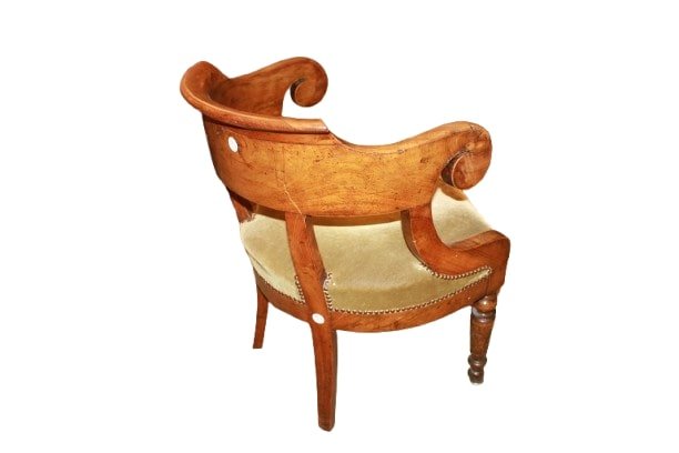 Fauteuil de bureau français en acajou – Style Empire – XIXe siècle-photo-2
