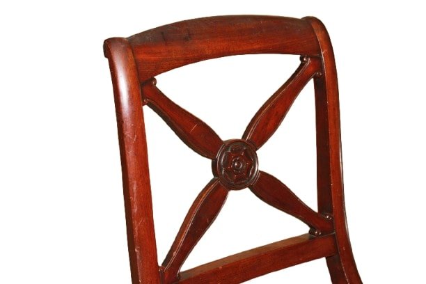 Paire de chaises françaises en acajou – Style Directoire – XIXe siècle-photo-3