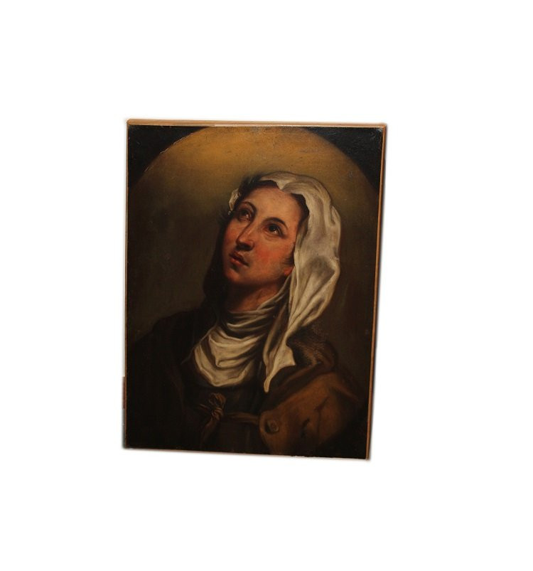 Huile sur toile italienne du XIXe siècle inspirée par Federico Barocci (1535 - 1612)-photo-2