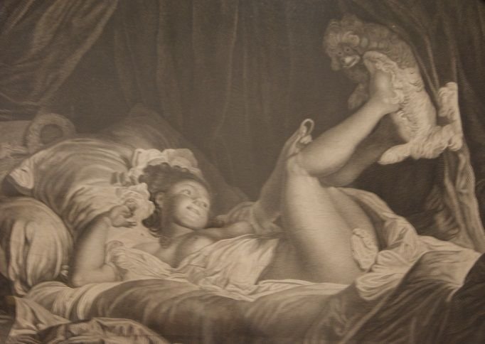 Gravure Ancienne De La Fin Des Années 1800 Représentant Une Fille-photo-3