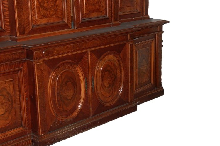 Grande Buffet à Deux Corps Français De Style Louis-philippe De La Première Moitié Du XIXe -photo-4