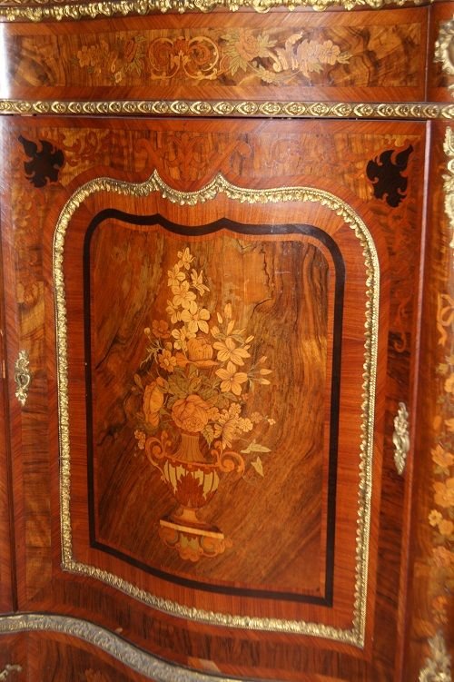Enfilade Hollandaise De Style Louis XV En Noyer Et En Racine d'Arbre Du Début Des Années 1800 -photo-4