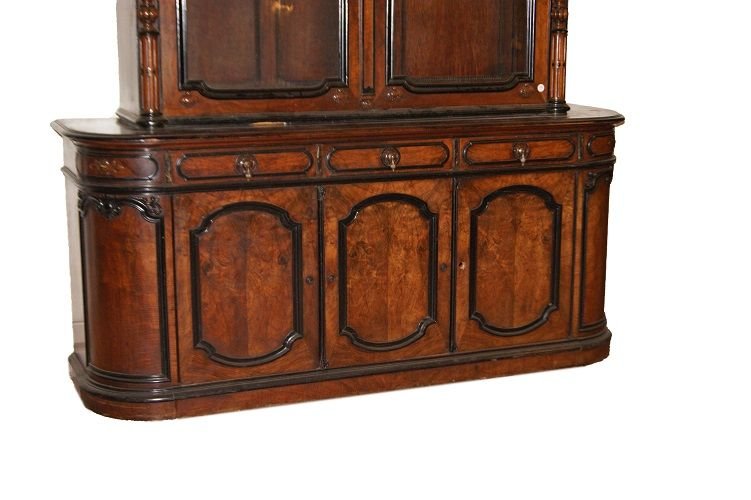 Large French Double-body Sideboard From The First Half Of The 1800s, Louis Philippe Style, Made-photo-3