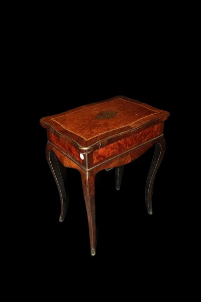 French Dressing Table From The First Half Of The 19th Century, Louis XV Style, In Bois De Viole-photo-3