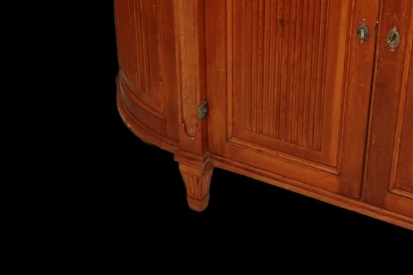 Large Austrian Sideboard From The Late 1700s, In The Louis XVI Style, Made Of Larch Wood-photo-1