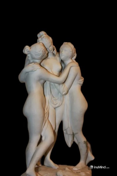 French Sculptural Group From The Late 1800s Depicting Venuses-photo-2