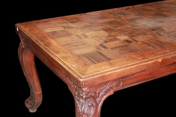 Large Extendable Rectangular French Table From The Second Half Of The 1800s, Provencal Style, I-photo-2
