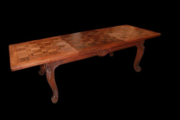 Large Extendable Rectangular French Table From The Second Half Of The 1800s, Provencal Style, I-photo-4