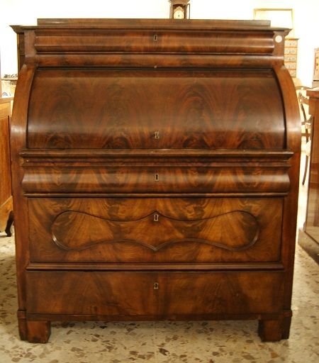 Roll-top Chest Of Drawers From Northern Europe, Dating Back To The First Half Of The 1800s, In -photo-2