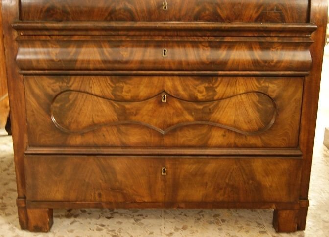 Roll-top Chest Of Drawers From Northern Europe, Dating Back To The First Half Of The 1800s, In -photo-3