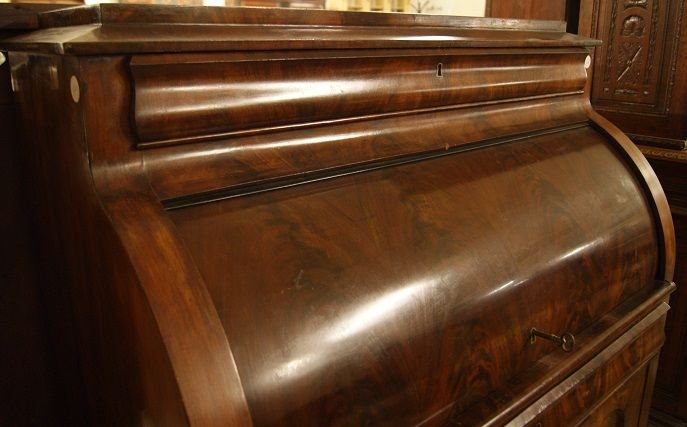 Roll-top Chest Of Drawers From Northern Europe, Dating Back To The First Half Of The 1800s, In -photo-2