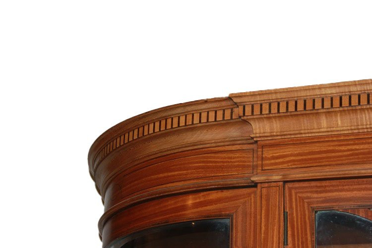 Beautiful And Large English Sheraton-style Sideboard From The Second Half Of The 1800s, Made Of-photo-3
