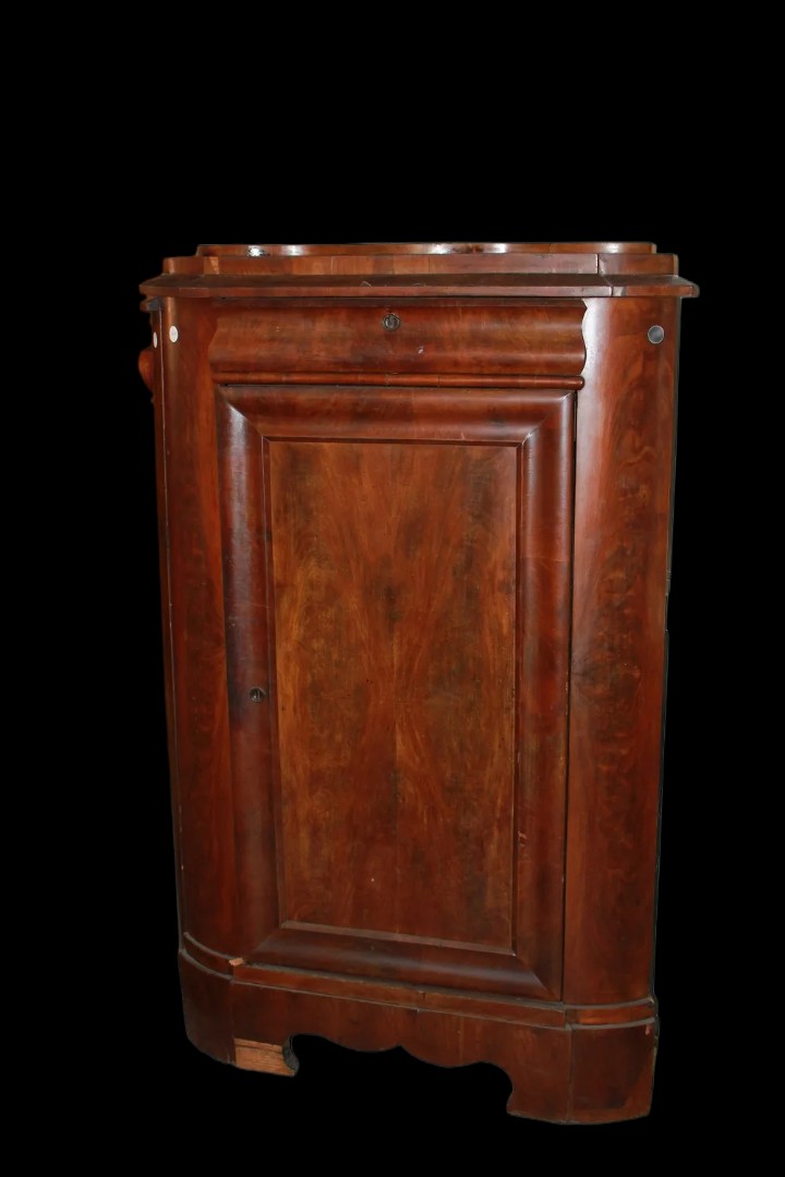 Paire De Encoignure En Acajou, Style Biedermeier, Europe Du Nord