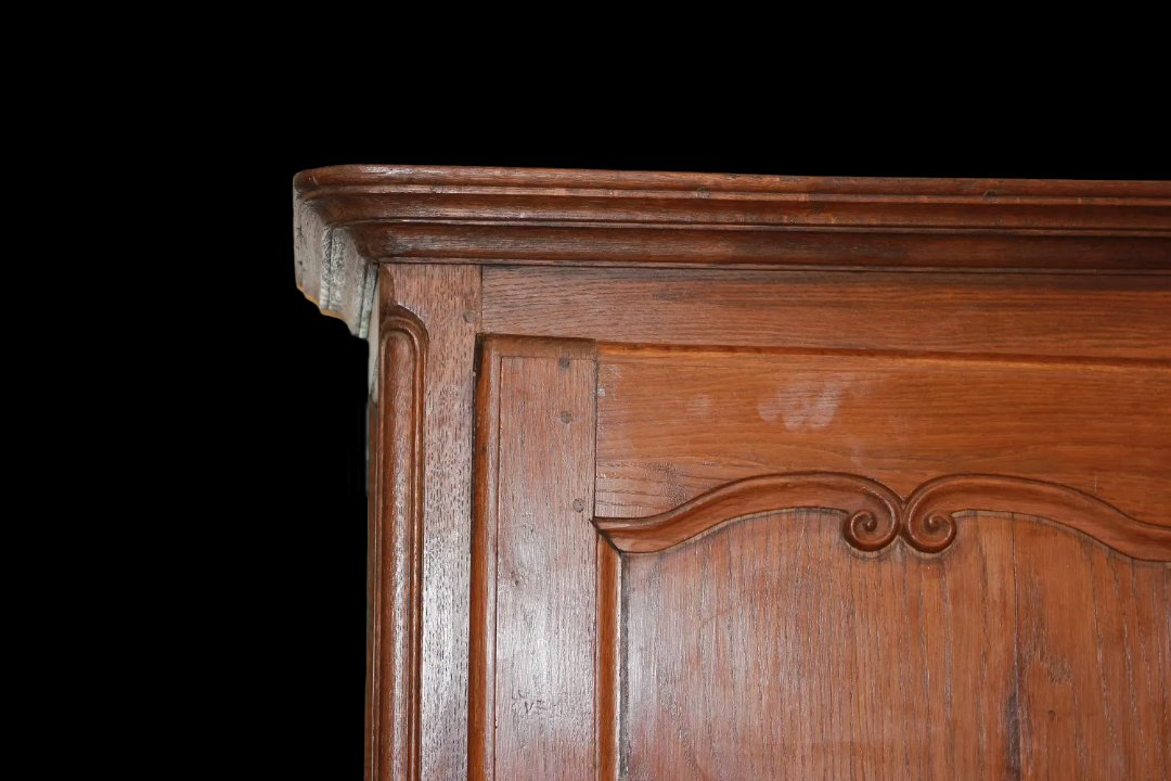 Petit Armoire Français à Une Porte En Noyer, Style Provençal-photo-2