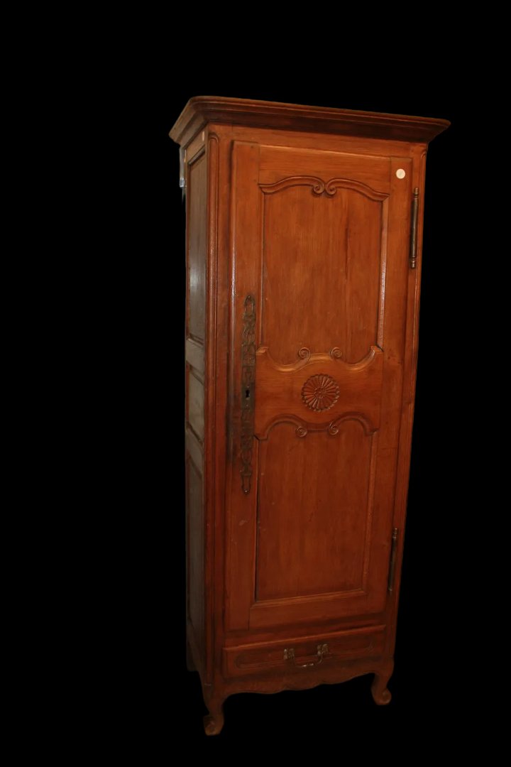 Petit Armoire Français à Une Porte En Noyer, Style Provençal-photo-2
