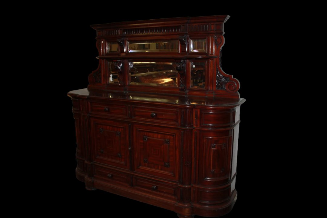 Paire De Grandes buffets De La Mi-19e Siècle En Acajou De Style Louis-philippe-photo-2